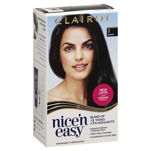 Image for Clairol Hair Color, Permanent, Black 2,1ea from Mikes Pharmacy