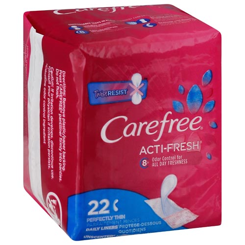 Image for Carefree Liners to Go, Perfectly Thin, Unscented,22ea from Mikes Pharmacy