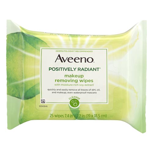 Image for Aveeno Makeup Removing Wipes, Cleanse,25ea from Mikes Pharmacy