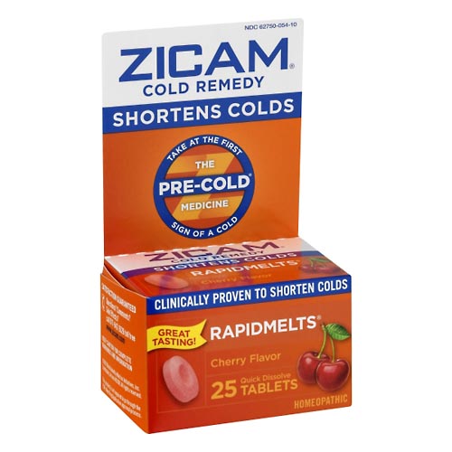 Image for Zicam Cold Remedy, Quick Dissolve Tablets, Cherry Flavor,25ea from Mikes Pharmacy