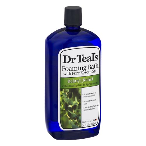 Image for Dr Teals Foaming Bath, Relax & Relief,34oz from Mikes Pharmacy